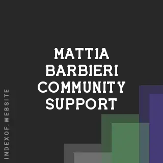 Mattia Barbieri Community Support | Indexof