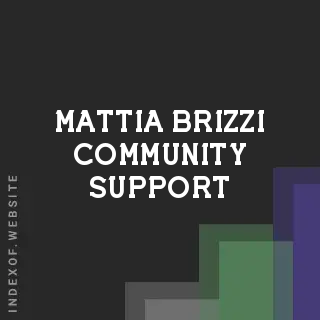 Mattia Brizzi Community Support | Indexof