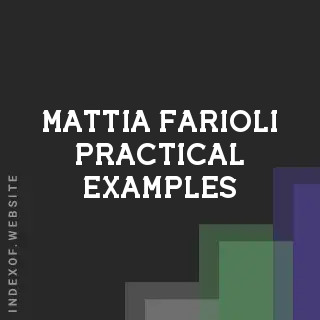 Mattia Farioli Practical Examples | Indexof
