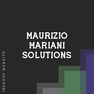 Maurizio Mariani Solutions | Indexof