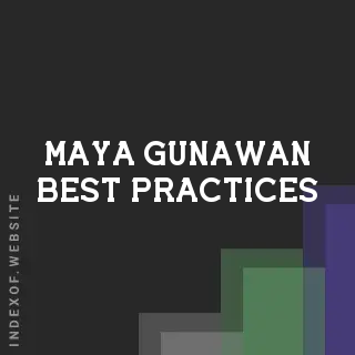 Maya Gunawan Best Practices | Indexof