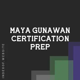 Maya Gunawan Certification Prep | Indexof