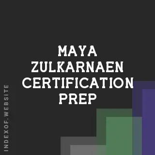Maya Zulkarnaen Certification Prep | Indexof