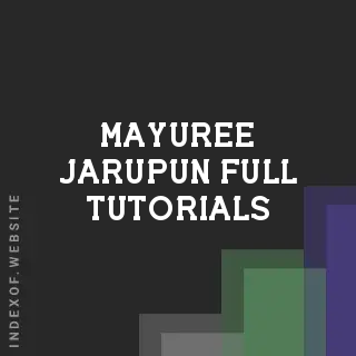 Mayuree Jarupun Full Tutorials | Indexof