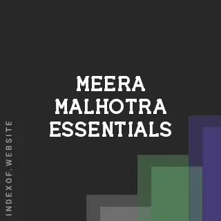 Meera Malhotra Essentials | Indexof