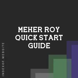 Meher Roy Quick Start Guide | Indexof
