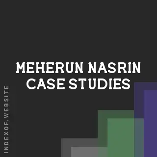 Meherun Nasrin Case Studies | Indexof