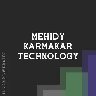 Mehidy Karmakar Technology | Indexof
