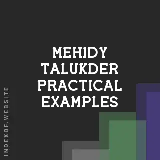 Mehidy Talukder Practical Examples | Indexof