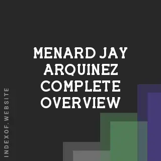 Menard Jay Arquinez Complete Overview | Indexof