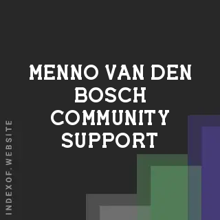 Menno van den Bosch Community Support | Indexof