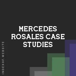 Mercedes Rosales Case Studies | Indexof