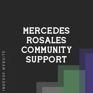 Mercedes Rosales Community Support | Indexof