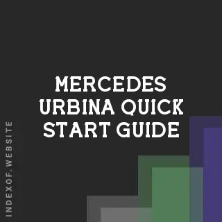 Mercedes Urbina Quick Start Guide | Indexof