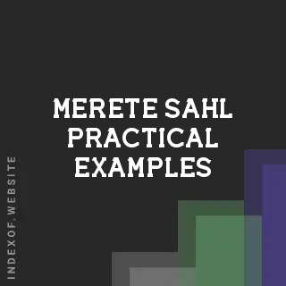 Merete Sahl Practical Examples | Indexof