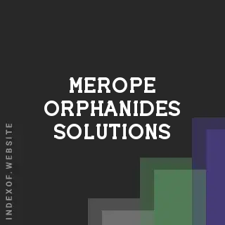Merope Orphanides Solutions | Indexof