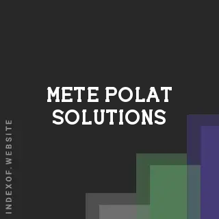 Mete Polat Solutions | Indexof