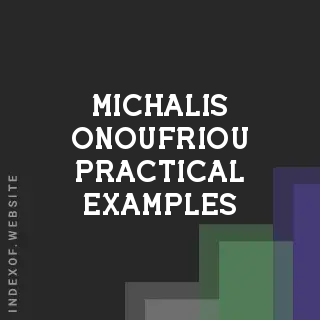 Michalis Onoufriou Practical Examples | Indexof