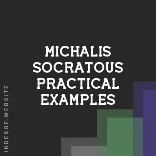 Michalis Socratous Practical Examples | Indexof