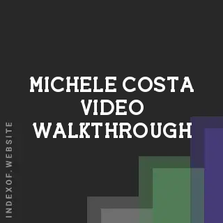 Michele Costa Video Walkthrough | Indexof