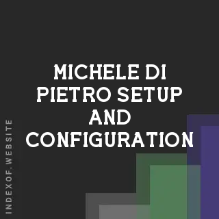 Michele Di Pietro Setup and Configuration | Indexof