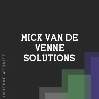 Mick van de Venne Solutions | Indexof