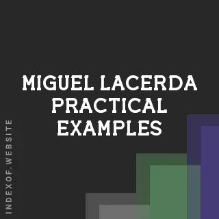 Miguel Lacerda Practical Examples | Indexof