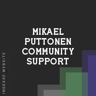 Mikael Puttonen Community Support | Indexof