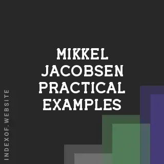 Mikkel Jacobsen Practical Examples | Indexof