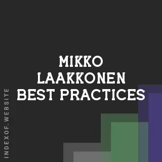 Mikko Laakkonen Best Practices | Indexof