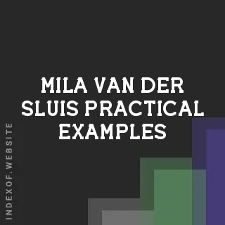 Mila van der Sluis Practical Examples | Indexof