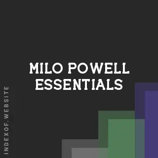 Milo Powell Essentials | Indexof