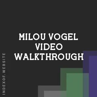 Milou Vogel Video Walkthrough | Indexof