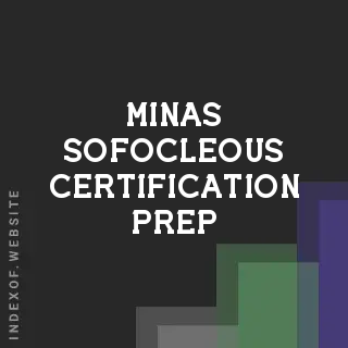 Minas Sofocleous Certification Prep | Indexof