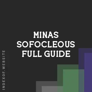 Minas Sofocleous Full Guide | Indexof