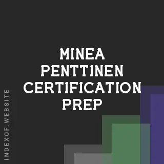 Minea Penttinen Certification Prep | Indexof