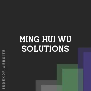 Ming-hui Wu Solutions | Indexof