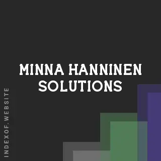 Minna Hanninen Solutions | Indexof