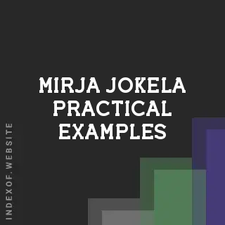 Mirja Jokela Practical Examples | Indexof