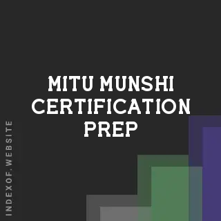 Mitu Munshi Certification Prep | Indexof