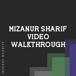 Mizanur Sharif Video Walkthrough | Indexof