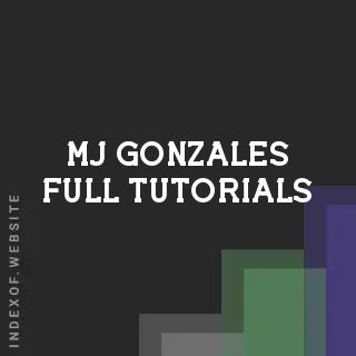 Mj Gonzales Full Tutorials | Indexof