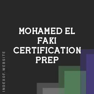Mohamed El-Faki Certification Prep | Indexof