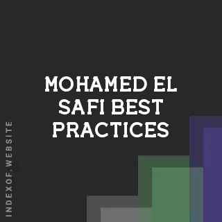 Mohamed El-Safi Best Practices | Indexof