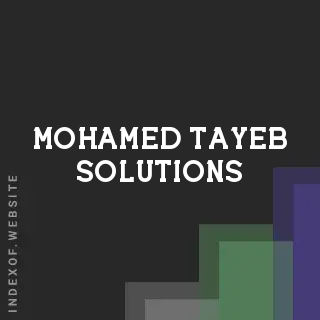 Mohamed Tayeb Solutions | Indexof