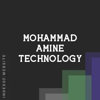 Mohammad Amine Technology | Indexof