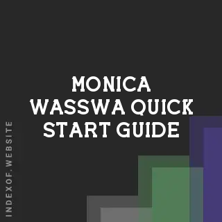 Monica Wasswa Quick Start Guide | Indexof