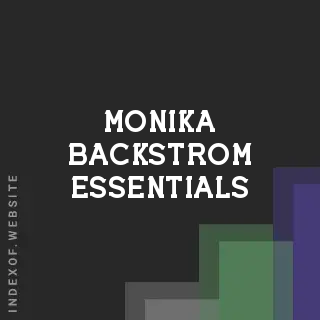 Monika Backstrom Essentials | Indexof