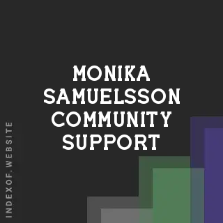 Monika Samuelsson Community Support | Indexof