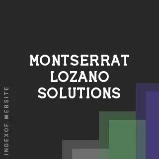 Montserrat Lozano Solutions | Indexof